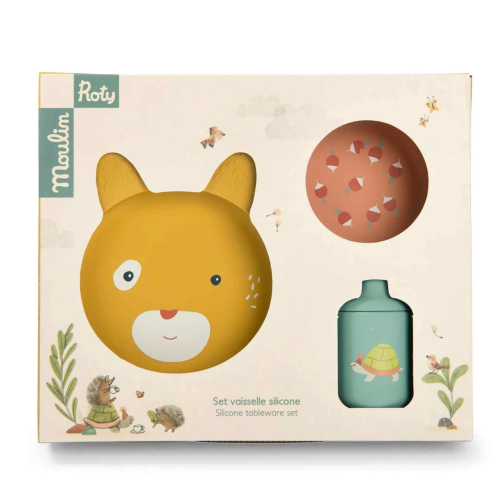 Set pappa in silicone - Trois petits lapins - 3 pezzi