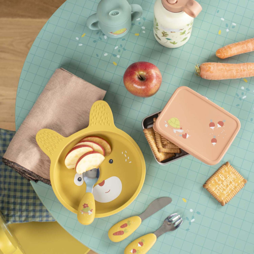 Set pappa in silicone - Trois petits lapins - 3 pezzi