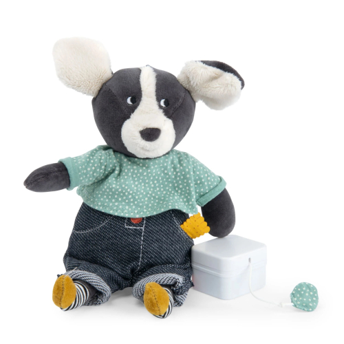 Peluche Cane Puce & Pilou - Carillon musicale