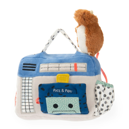 Peluche Radio Puce & Pilou - Carillon musicale