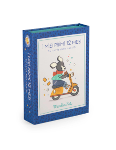 Carte Contamesi - I miei primi 12 mesi - in Italiano - Puce e Pilou