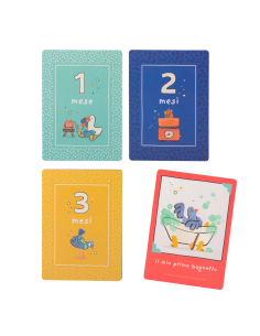 Carte Contamesi - I miei primi 12 mesi - in Italiano - Puce e Pilou 2