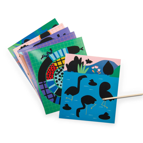 Carte da grattare - Scratch Art - Les Toupitis