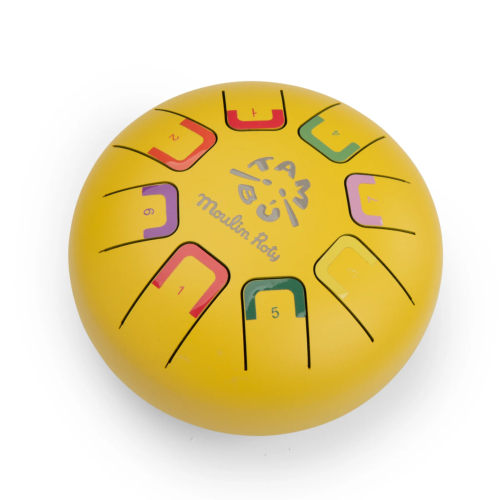 Tambù - Tamburo piccolo con linguette in metallo - giallo