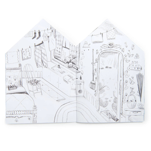 LIBRO da colorare con 145 adesivi - Les Minouchkas