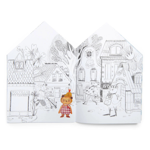 LIBRO da colorare con 145 adesivi - Les Minouchkas