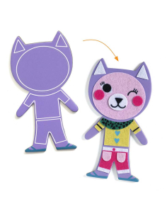 Kit fai da te - 15 MAGNETi da decorare - Animali 2