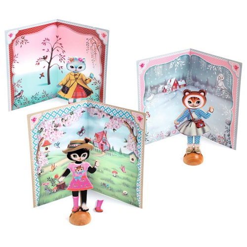 Collage Attacca e stacca – I VESTITI dei GATTINI