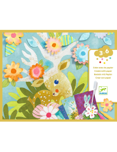 Gioco creativo - Arte con la carta - animali della foresta