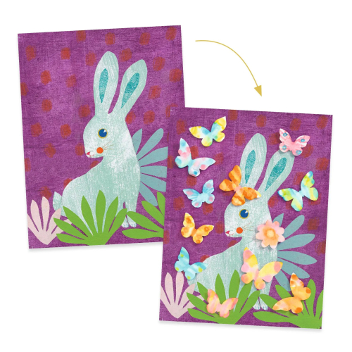 Gioco creativo - Arte con la carta - animali della foresta