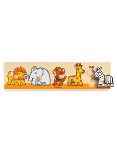 Puzzle da afferrare di legno - Animali della savana