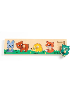 Puzzle da afferrare di legno - Animali della foresta