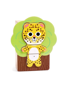 Scatolina Puzzle in legno - 6 animali 2