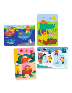 Disegni magici da colorare con acqua - 4 stagioni 2