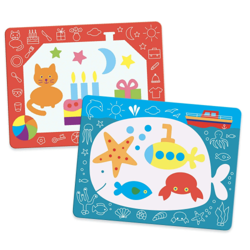 Disegni magici da colorare con acqua - Scarabocchi