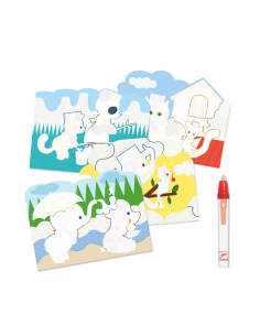 Disegni magici da colorare con acqua - Animali ALL'APERTO 2