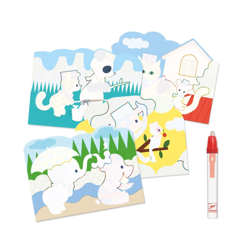 Disegni magici da colorare con acqua - Animali ALL'APERTO Disegni magici da colorare con acqua - Animali ALL'APERTO