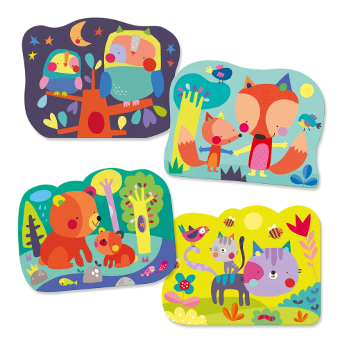 Disegni magici da colorare con acqua - Animali nel Bosco