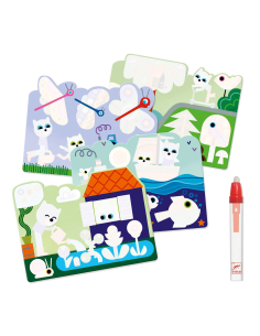Disegni magici da colorare con acqua - Animali del giardino 2