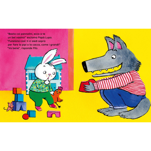 Pilù e Papà Lupo. È l’ora del vasino!