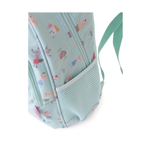 Zaino Medio - Little Pigs + portachiavi Lupo