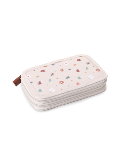 Astuccio porta colori doppia zip - Geometric Nature