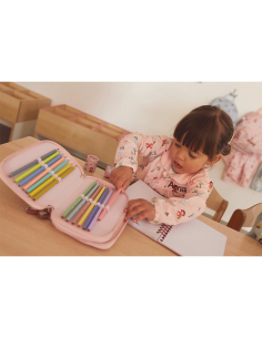 Astuccio porta colori doppia zip - The Three Little Pigs 2