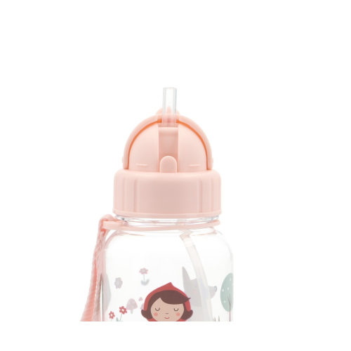 Borraccia Plastica con cannuccia - Little Red