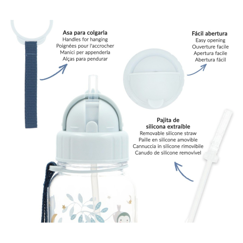 Borraccia Plastica con cannuccia - Magical Forest