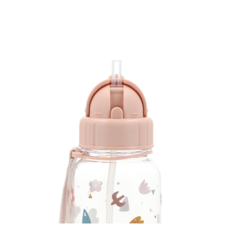 Borraccia Plastica con cannuccia - Geometric Nature