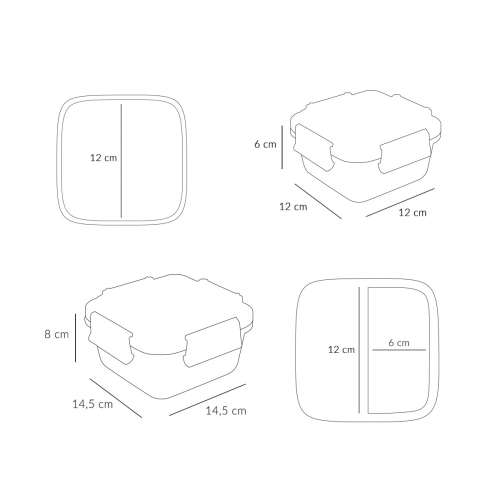 Lunch Box Grande - Geometric Nature