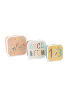 Set di 3 Scatoline Snack - Funny Letters