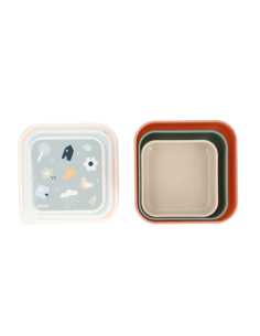 Set di 3 Scatoline Snack - Geometric Nature 2