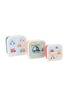 Set di 3 Scatoline Snack - City Cars