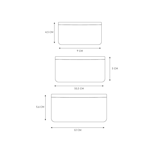 Set di 3 Scatoline Snack - Magical Forest