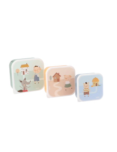 Set di 3 Scatoline Snack - The Three Little Pigs