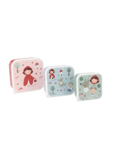 Set di 3 Scatoline Snack - Little Red