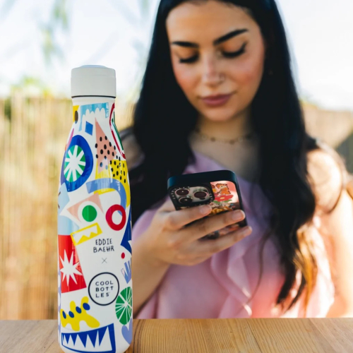 Borraccia a Bottiglia termica in acciaio inossidabile - Eddie Baehr - Electric Garden - 500ml