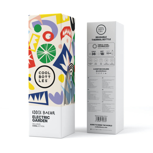 Borraccia a Bottiglia termica in acciaio inossidabile - Eddie Baehr - Electric Garden - 500ml