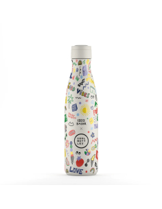 Borraccia a Bottiglia termica in acciaio inossidabile - Eddie Baehr - Good Vibes - 500ml