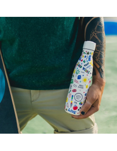 Borraccia a Bottiglia termica in acciaio inossidabile - Eddie Baehr - Good Vibes - 500ml 2