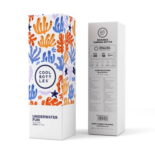 Borraccia a Bottiglia termica in acciaio inossidabile - Nébula - Underwater Fun - 500ml