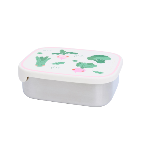 LUNCHBOX IN ACCIAIO INOX con scomparti - Veggie Pals