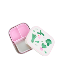 LUNCHBOX IN ACCIAIO INOX con scomparti - Veggie Pals