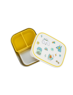LUNCHBOX IN ACCIAIO INOX con scomparti - Funky Dogs