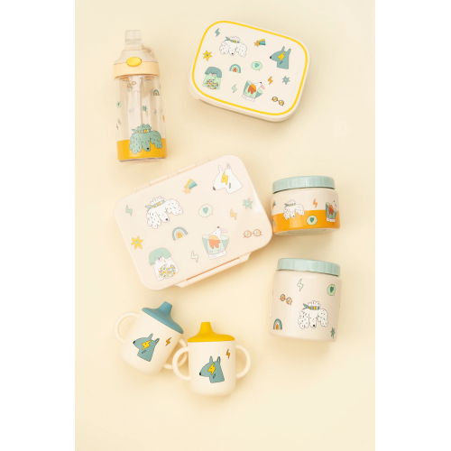 Borraccia IN ACCIAIO INOX con cannuccia a scomparsa 420 ml - Funky Dogs