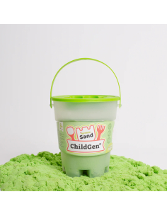 Sabbia magica 500gr con formina - VERDE