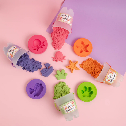 Sabbia magica 500gr con formina - BLU