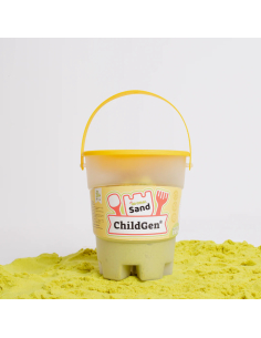 Sabbia magica 500gr con formina - GIALLO