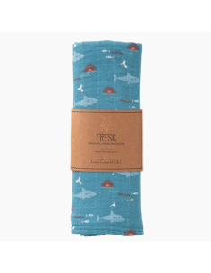 Swaddle 120x120 cm - Shark